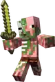 An official render of the zombie pigman by Mojang Studios.