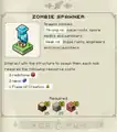 The zombie spawner's journal information in the Campaign.