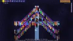 Banners attached to Crystal Platforms.