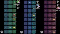 Three loadout menus.