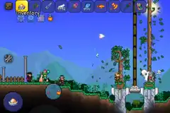 Comparison between regular trees (left) and tall trees produced by the Infused Fertilizer (right).