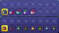 The game UI for selecting the style of Party Present and Present on Mobile version.