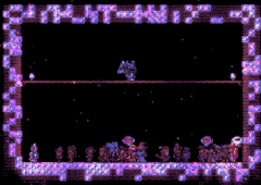 The Shimmer Water Gun being used to transmute NPCs between their normal and shimmered forms.