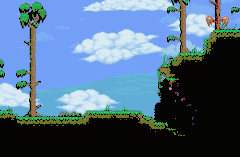 A vampire player burning under sunlight.