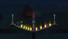 Some vampire players are burning, and some are not, after defeating the Moon Lord.