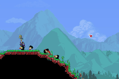 Zombie Arm creates Zombie gores when swung.