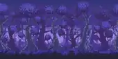 Recolored Jungle background with resprited trees from the 2nd image from the 3DS version.