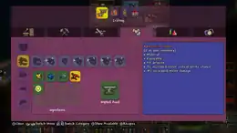 The crafting area on &nbsp;Old-gen console.