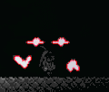 Glowing Bat minions following the player.