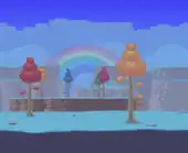 (Desktop, Console and Mobile versions) Plateaus with sparse hallow trees, uses art from the 3DS background.