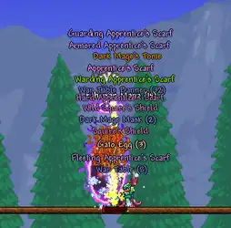 The Fetid Baghnakhs, Clinger Staff, and Nimbus Rod all taking down Dark Mages as they spawn.