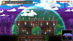 Fort inside a protective bubble