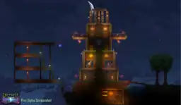 A House with Furniture at Night