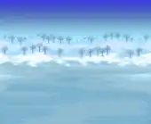 (Desktop, Console and Mobile versions) Snowy plains with sparse trees.