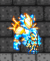 A player with Stardust armor and a Stardust Guardian.
