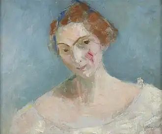 Self-portrait of the artist