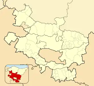 Oreitia is located in Álava