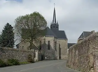 The church of Saint-Martin, in Marcillé-la-Ville