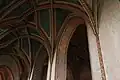 Gothic vaults of the Lutheran church in Štítnik