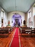 Interior of the church in 2020