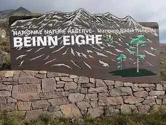 Beinn Eighe National Nature Reserve signage