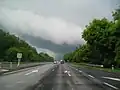 Highway exiting Kyiv in the direction of Zhytomyr