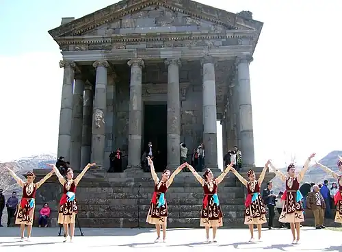 Ritual dance – Armenian folk dancers celebrate a neo-pagan new year.