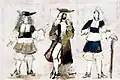 Sketches of costumes, 1978