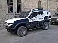 Carkal in the colors of the blue Police.
