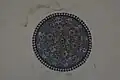 The only remaining interior decorations of the mosque's dome after decay