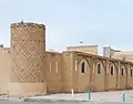Squat minaret of the mosque