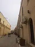 The buildings on the end of al-Mutanabbi Street