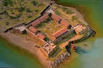 Model of Fort San Salvador in Keelung City