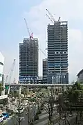 Construction progress in January 2020