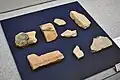 Fragment of house-shaped haniwa Photographed during a special exhibition at the Nara Prefectural Kashihara Archaeological Institute Museum.