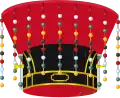 Nine-chained crown worn by crown-princes and kings.
