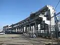 Elevated guideway of the Senri line under construction in 2012