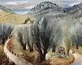 Galilean Hills, oil on canvas