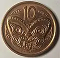 0.10 NZD coin Reverse