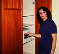 A small hotel safe, secured to a wall to also prevent it being removed unopened.