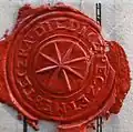 Seal of the Town of Dědice (1787)