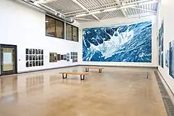 Gallery 1 at the Attenborough Arts Centre, with Mik Godley's Considering Silesia