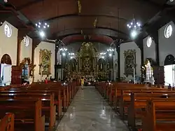 Interior facing the sanctuary