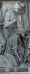 A sculpture for Dmitry Pozharsky on the Millennium of Russia monument at Veliky Novgorod