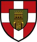 Former, and first new version of the shoulder sleeve insignia of the 100th Mechanized Brigade.