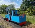 Alan Keef 2-6-0TT "Bunty" runs round the train at Etal Station