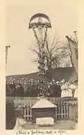 Cross built in 1933 (historical photo)