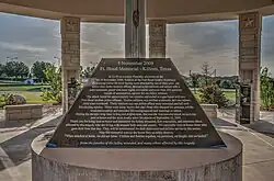 detail of memorial