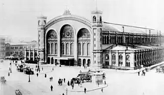 The second Stettiner Bahnhof, after 1876.