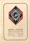 1950 VATC Caulfield Cup racebook front cover